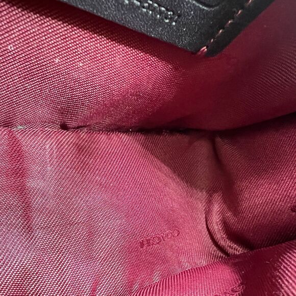 Coach Saddle 18 Mini Crossbody Shoulder Bag Black Glovetanned Leather No 57731 - Picture 14 of 15